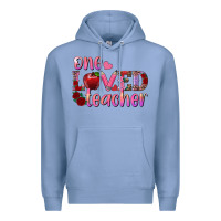 Colony Blue one loved teacher Premium Hoodie - RanaPortraitStore