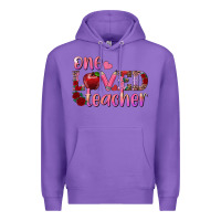 Purple one loved teacher Premium Hoodie - RanaPortraitStore