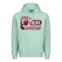 Seafoam one loved teacher Premium Hoodie - RanaPortraitStore