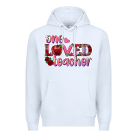 White one loved teacher Premium Hoodie - RanaPortraitStore
