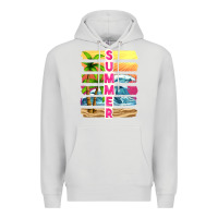 Dove Grey summer with background tbw Premium Hoodie - texasbilliewilder