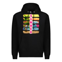 Black summer with background tbw Premium Hoodie - texasbilliewilder