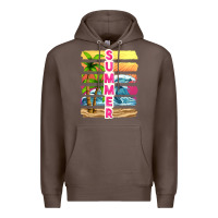 Coffee summer with background tbw Premium Hoodie - texasbilliewilder