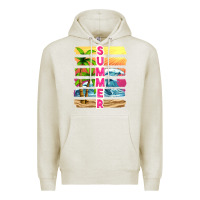 Oatmeal Heather summer with background tbw Premium Hoodie - texasbilliewilder