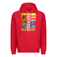 Red summer with background tbw Premium Hoodie - texasbilliewilder