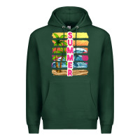 Sports Green summer with background tbw Premium Hoodie - texasbilliewilder