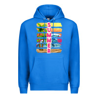 True Royal summer with background tbw Premium Hoodie - texasbilliewilder