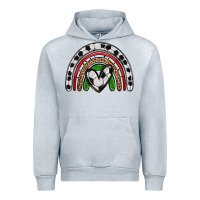 Heather Grey soccer rainbow Urban Hoodie - Zillion Design Studio