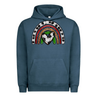 Pigment Midnight Navy soccer rainbow Urban Hoodie - Zillion Design Studio