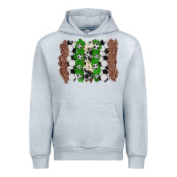 Heather Grey soccer brushstroke Urban Hoodie - Zillion Design Studio
