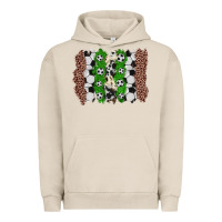 Pigment French Oak soccer brushstroke Urban Hoodie - Zillion Design Studio