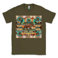 Army Green bear native animal  pelt  tumbler Classic Tee - BarkalooDesign