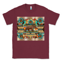 Burgundy bear native animal  pelt  tumbler Classic Tee - BarkalooDesign