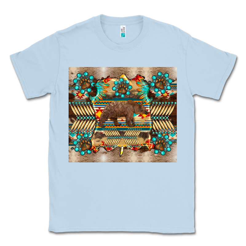 Bear Native Animal  Pelt  Tumbler Classic Tee by BarkalooDesign | Teevron