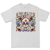 Dove Grey dia de los muertos Premium Tee - CowhideDigitalArt