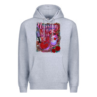 Heather Grey nursing is a work of heart Premium Hoodie - RanaPortraitStore