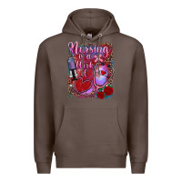 Coffee nursing is a work of heart Premium Hoodie - RanaPortraitStore