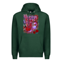 Sports Green nursing is a work of heart Premium Hoodie - RanaPortraitStore