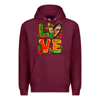 Burgundy love mexico Premium Hoodie - Zillion Design Studio