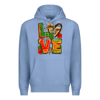 Colony Blue love mexico Premium Hoodie - Zillion Design Studio
