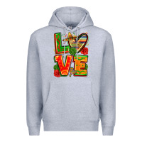 Heather Grey love mexico Premium Hoodie - Zillion Design Studio