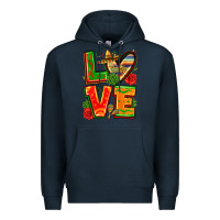 Navy love mexico Premium Hoodie - Zillion Design Studio
