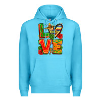 Ocean Blue love mexico Premium Hoodie - Zillion Design Studio