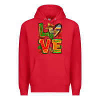 Red love mexico Premium Hoodie - Zillion Design Studio