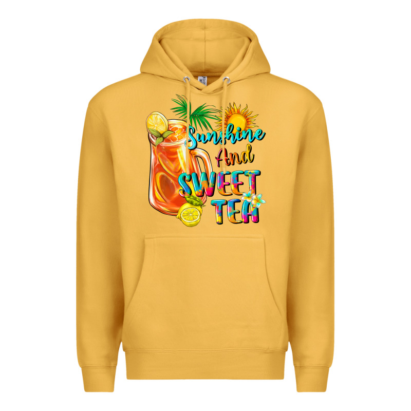 Sunshine And Sweet Tea Premium Hoodie by texasbilliewilder | Teevron