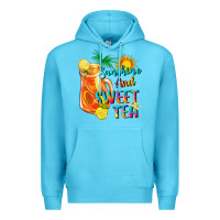Ocean Blue sunshine and sweet tea Premium Hoodie - texasbilliewilder