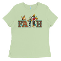 Matcha faith cross and butterfly with sunflower leopard and roses Ladies Tee - Artiststas