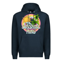 Navy sunshine is on my mind Premium Hoodie - texasbilliewilder