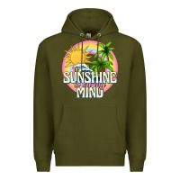 Army Green sunshine is on my mind Premium Hoodie - texasbilliewilder