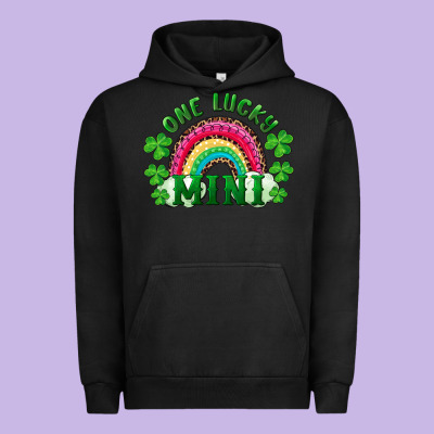 St Patrick's Day One Lucky Mini Urban Hoodie Designed By Ranaportraitstore
