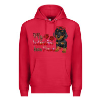 Cardinal my valentine has paws Premium Hoodie - RanaPortraitStore