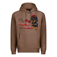 Chestnut my valentine has paws Premium Hoodie - RanaPortraitStore