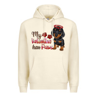 Sandshell my valentine has paws Premium Hoodie - RanaPortraitStore
