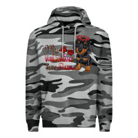 Slate Camo my valentine has paws Premium Hoodie - RanaPortraitStore