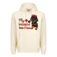 Tofu my valentine has paws Premium Hoodie - RanaPortraitStore