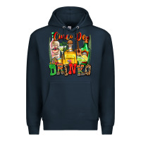 Navy cinco de drinko Premium Hoodie - Zillion Design Studio