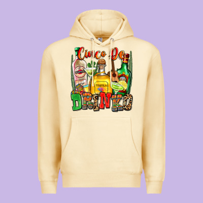 Cinco De Drinko Premium Hoodie Designed By Zillion Design Studio