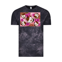 Cloud Black Guinea pig flowers Vintage Tee - Artiststas