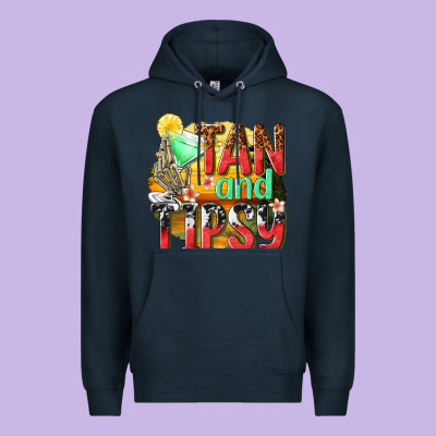 Tan And Tipsy Premium Hoodie Designed By Texasbilliewilder