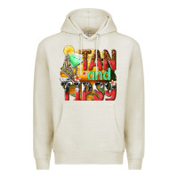 Oatmeal Heather tan and tipsy Premium Hoodie - texasbilliewilder