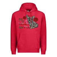 Cardinal my valentine has paws french bulldog Premium Hoodie - RanaPortraitStore