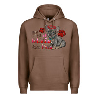 Chestnut my valentine has paws french bulldog Premium Hoodie - RanaPortraitStore