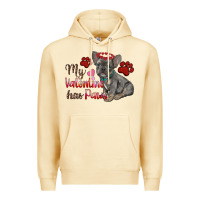 Pina Colada my valentine has paws french bulldog Premium Hoodie - RanaPortraitStore