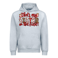 Heather Grey that s my sister on that field Urban Hoodie - Zillion Design Studio