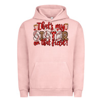 Pigment Salmon that s my sister on that field Urban Hoodie - Zillion Design Studio