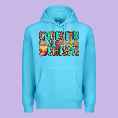 Cafecito Y Chisme Premium Hoodie Designed By Zillion Design Studio